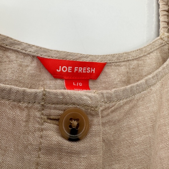 JOE FRESH Linen Blend Midi Button Front Dress - Picture 6 of 12